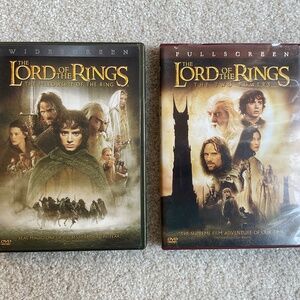 2 DVDS - The Lord of the Rings—Fellowship of the Ring & The Two Towers …